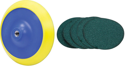 Tire Backing Pad and Sanding Discs