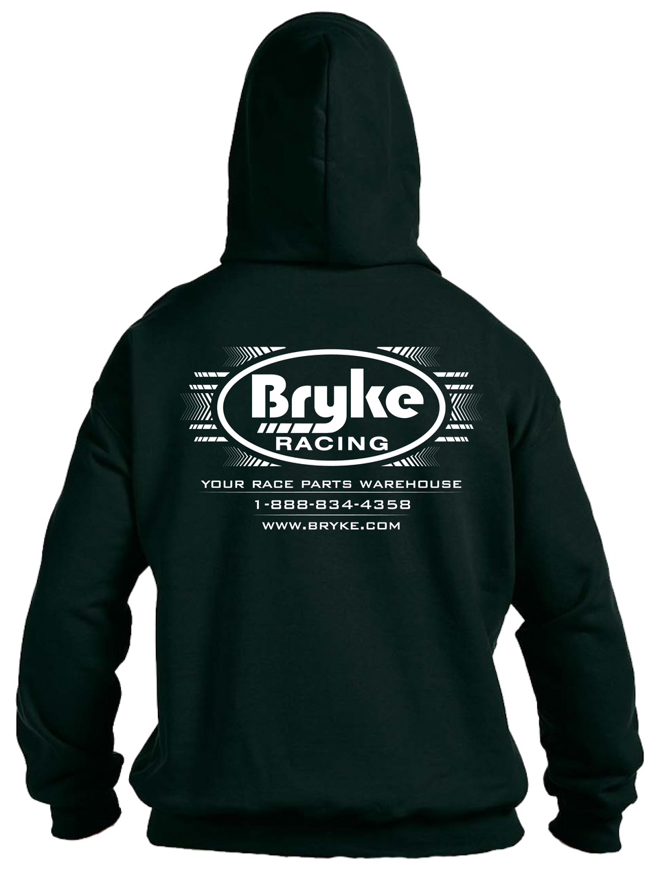 Bryke Racing Hoodie -  White Lettering