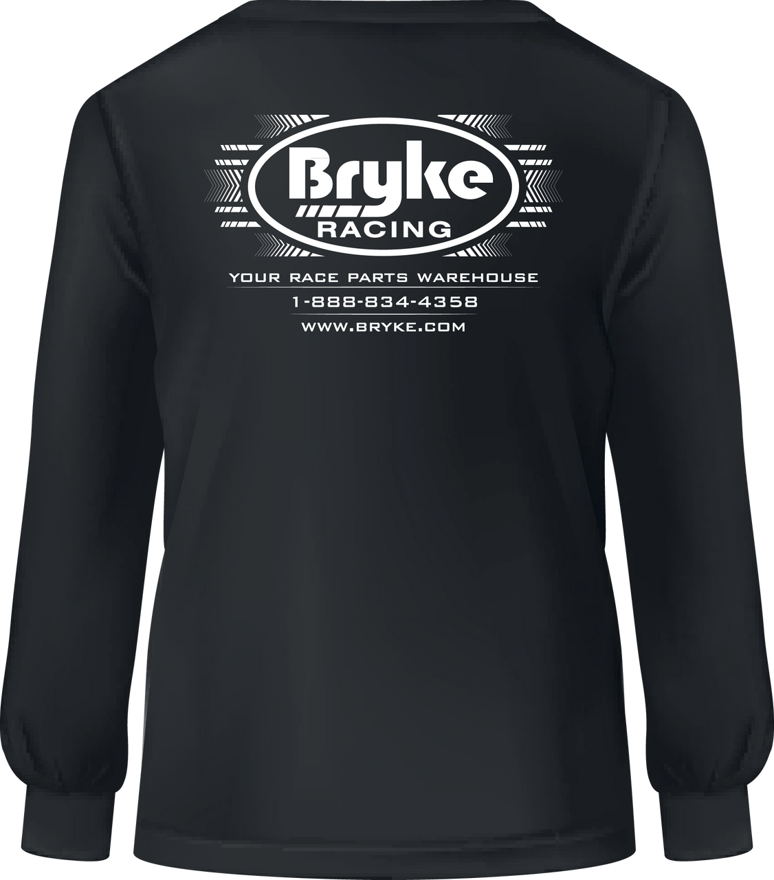 Bryke Racing Long Sleeve Shirt -  White Lettering