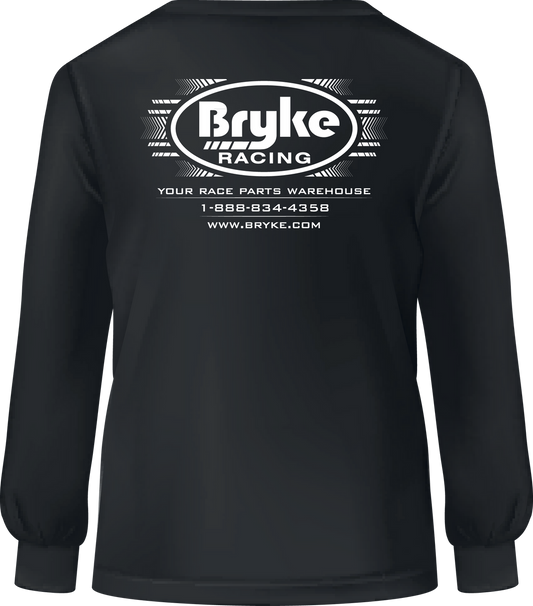 Bryke Racing Long Sleeve Shirt -  White Lettering