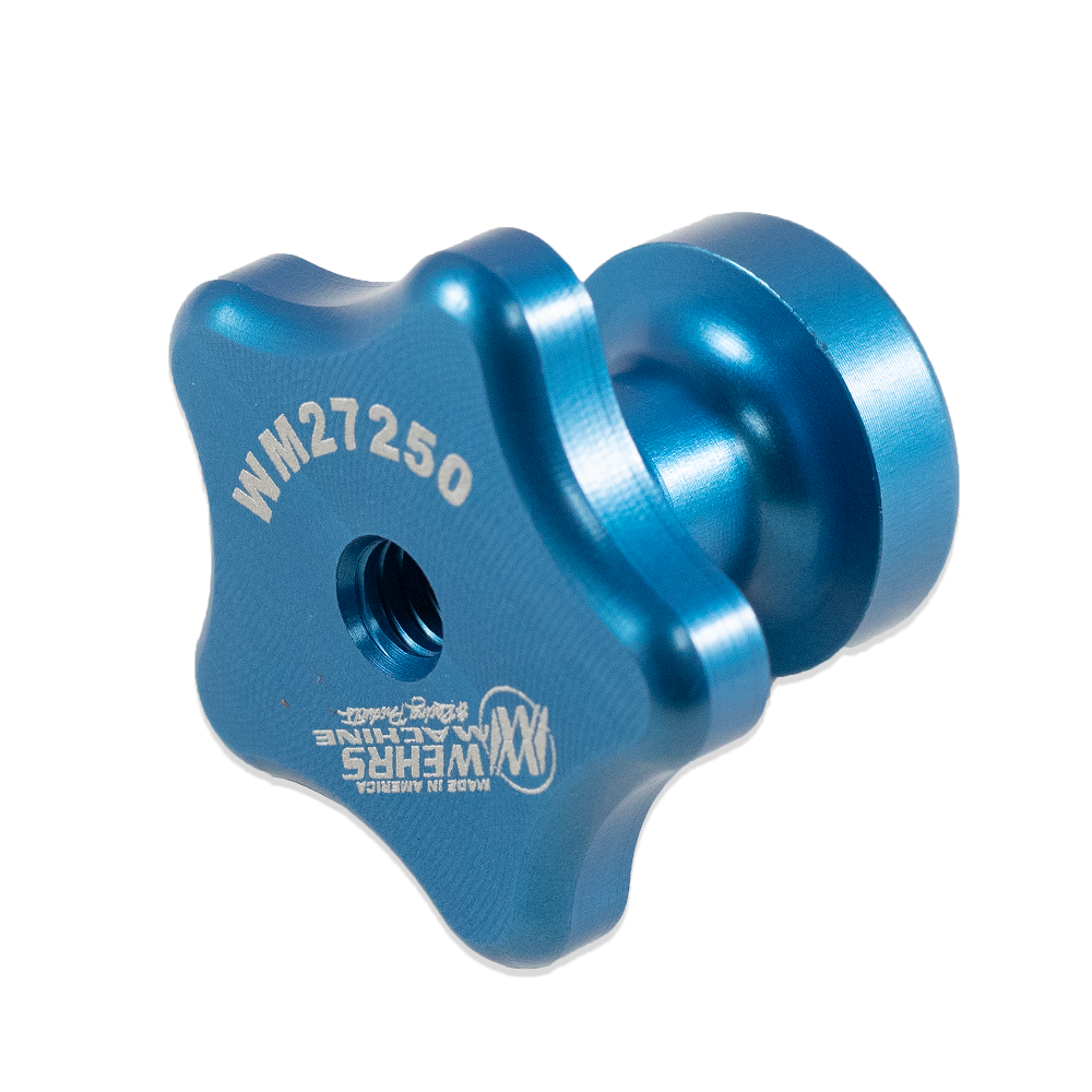 Air Cleaner Nut 1/4in Alum Blue O-Ring