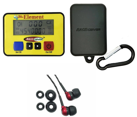 RACEceiver Element Rechargeable with Rubber Holster and Rookie Ear Piece