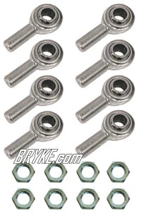 Rod End 5/8in RH Male 8 Pack Kit with Jam Nuts