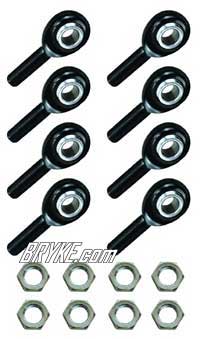 Rod End Kit Male Chromoly 1/2in 8 Pack