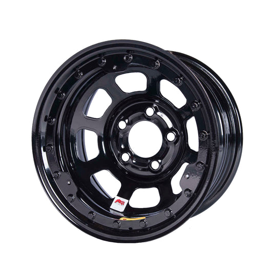 Bassett Wheel 15 x 8 Black Beadlock 5 x 4-3/4 Bolt Pattern